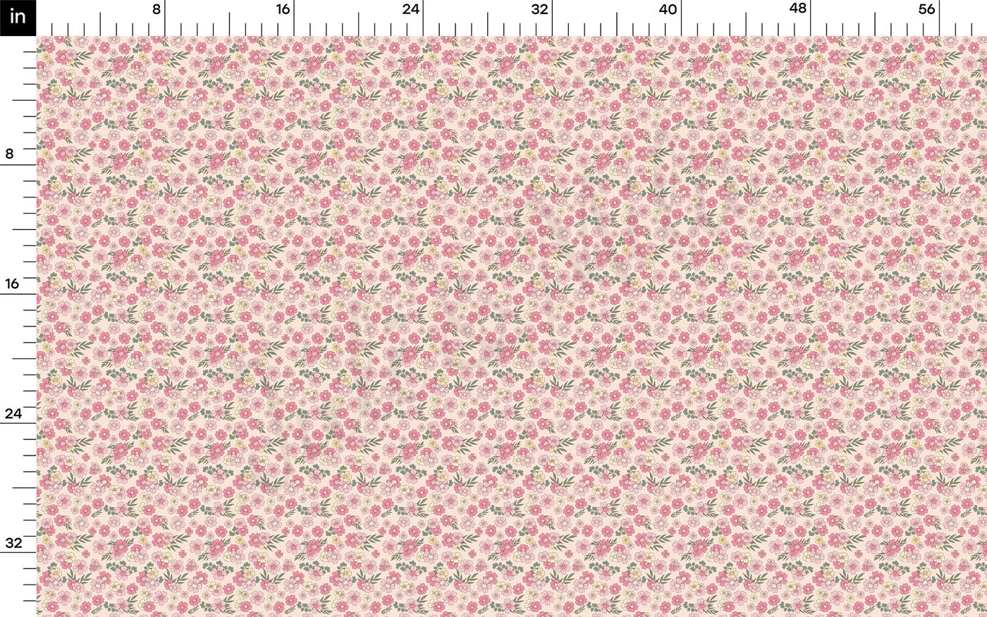 DBP Fabric Double Brushed Polyester DBP2387 Floral