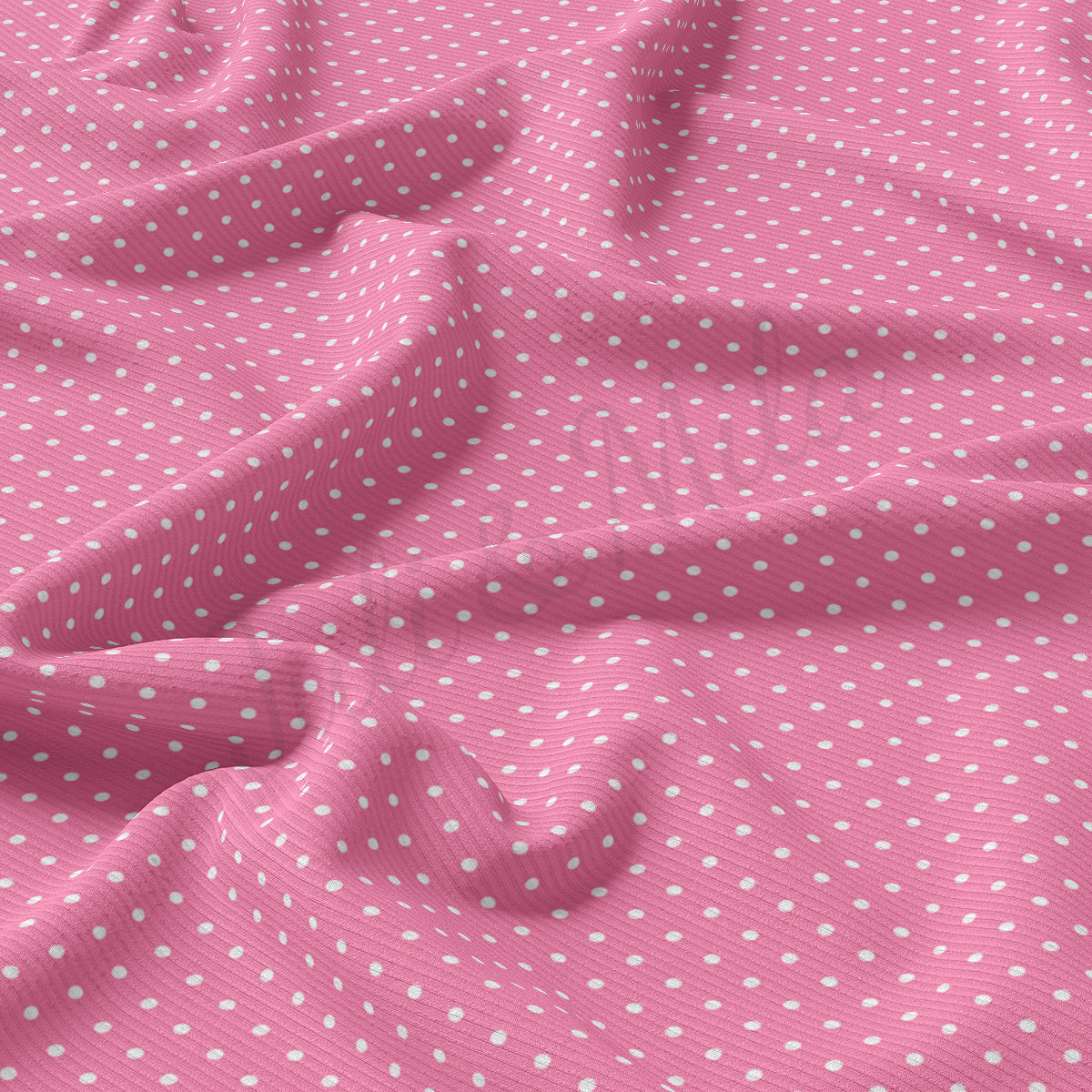 Rib Knit Fabric RBK2408 Polka Dots Summer