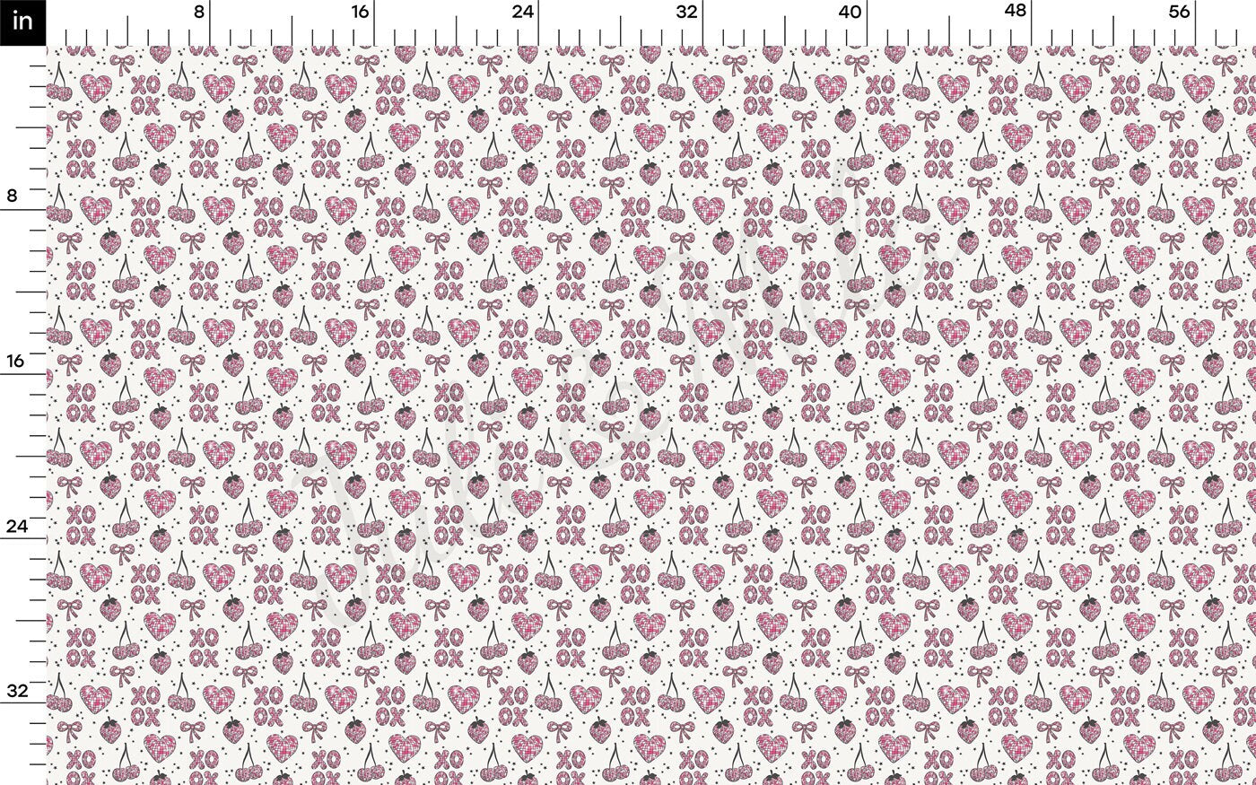 DBP Fabric Double Brushed Polyester DBP2302 Valentine's Day