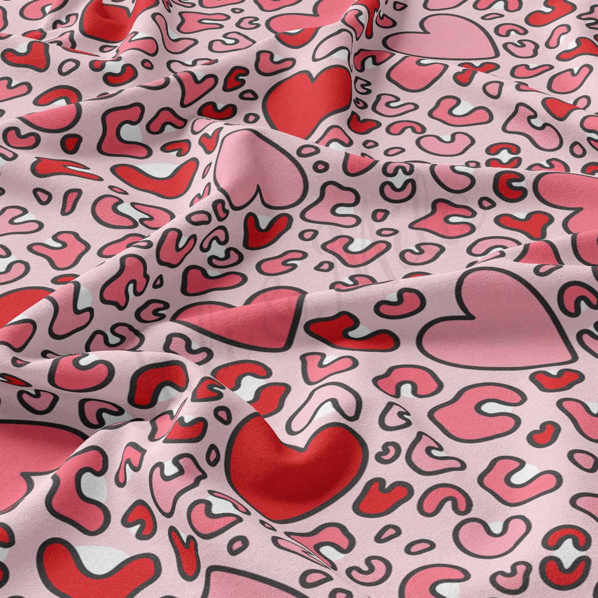 DBP Fabric Double Brushed Polyester DBP2316 Valentine's Day