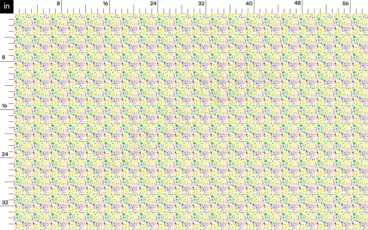 100% Cotton Fabric CTN2346 Mardi Gras