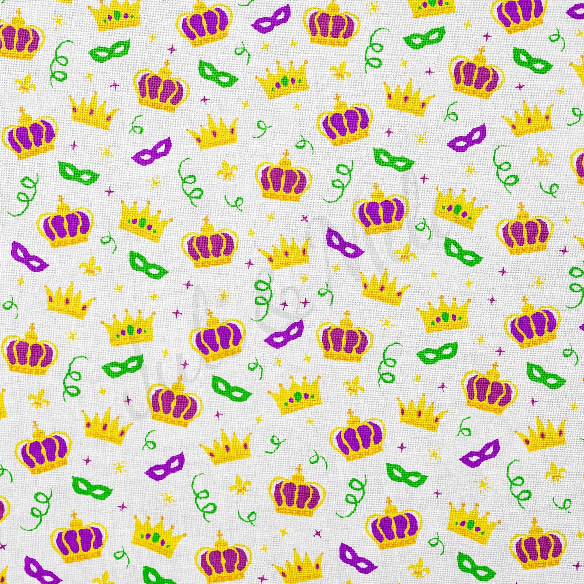 100% Cotton Fabric CTN2347 Mardi Gras