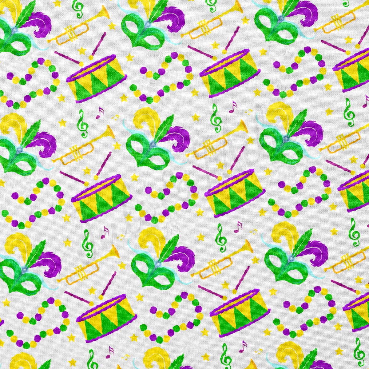 100% Cotton Fabric CTN2349 Mardi Gras