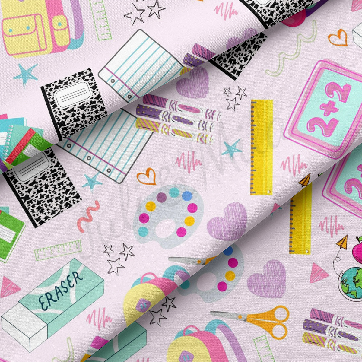 DBP Fabric Double Brushed Polyester DBP2319 Back to School
