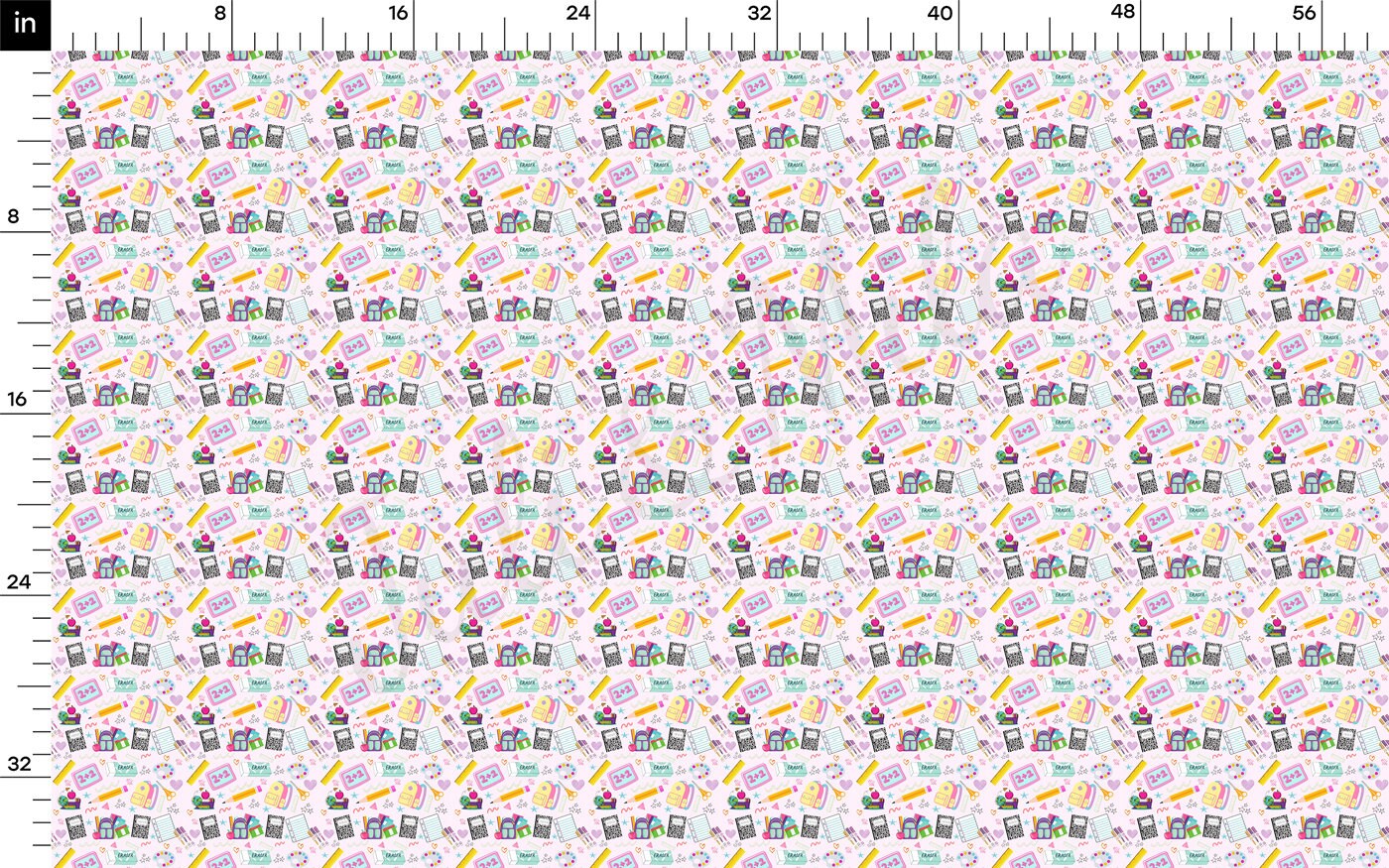 DBP Fabric Double Brushed Polyester DBP2319 Back to School