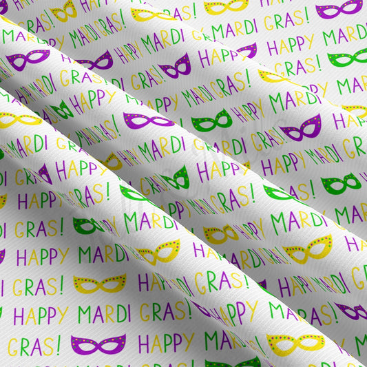 Rib Knit Fabric  RBK2351 Mardi Gras