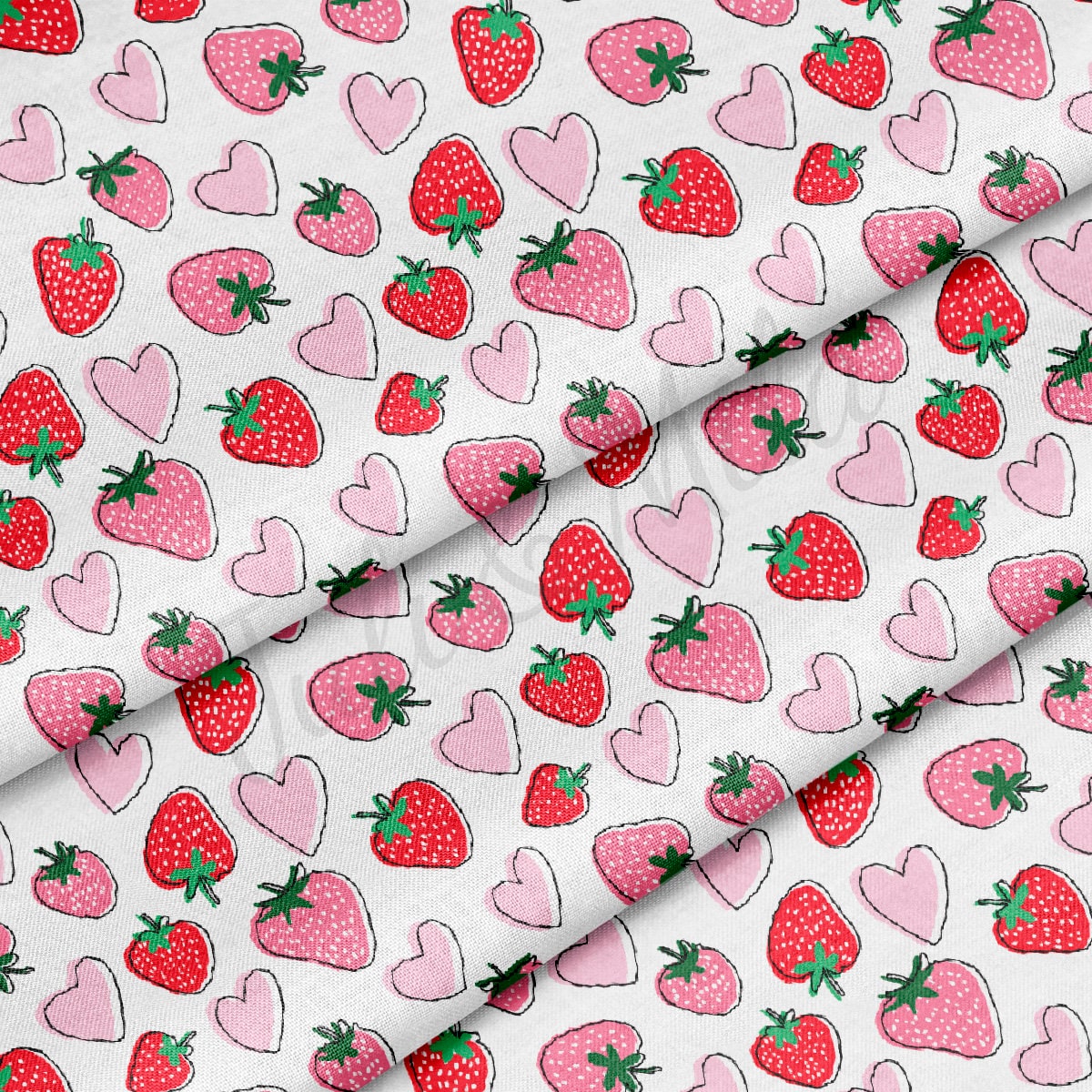 100% Cotton Fabric CTN2471 Strawberries