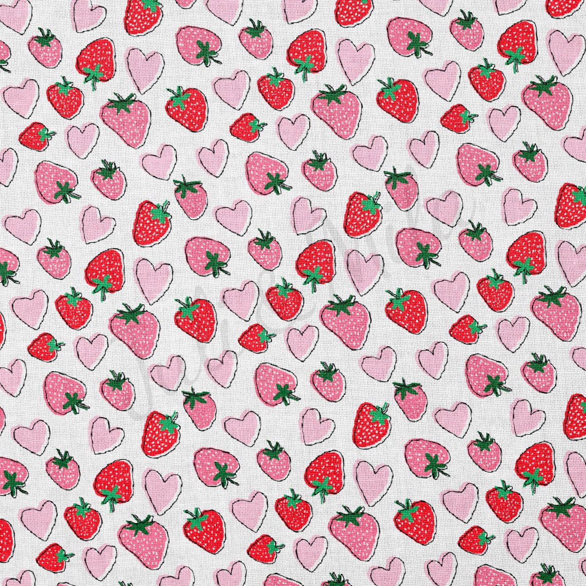 100% Cotton Fabric CTN2471 Strawberries
