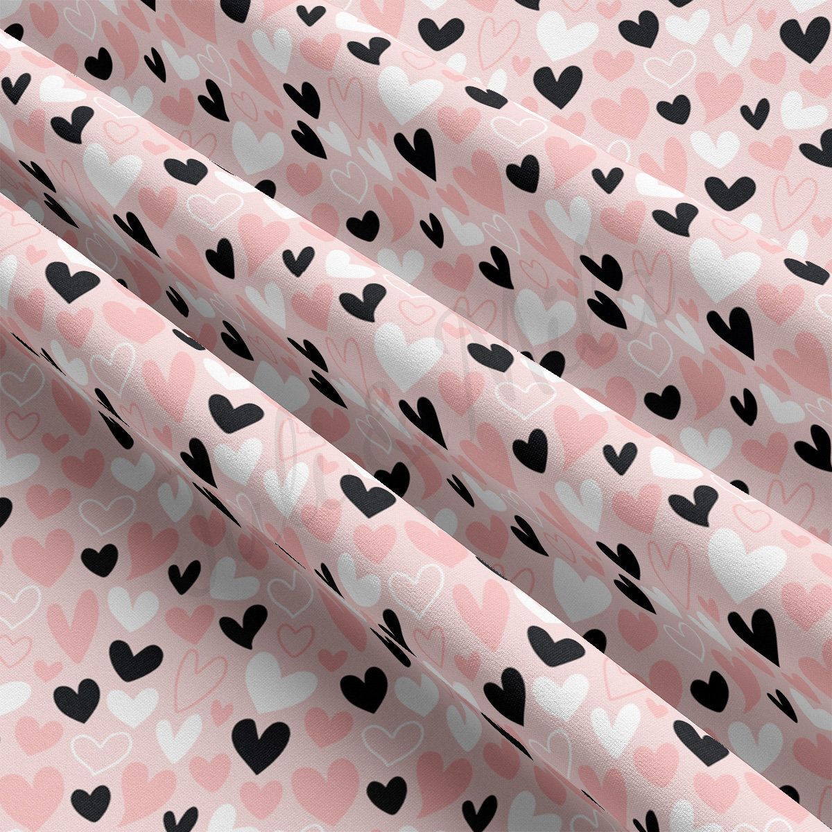 DBP Fabric Double Brushed Polyester DBP2447 Valentine's Day