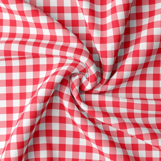 DBP Fabric Double Brushed Polyester DBP2460 Gingham