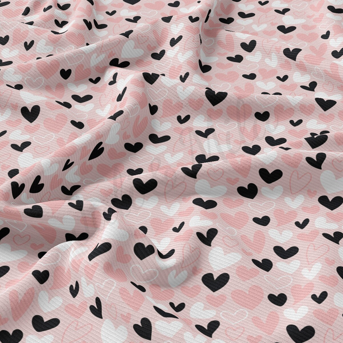 Rib Knit Fabric RBK2447 Valentine's Day