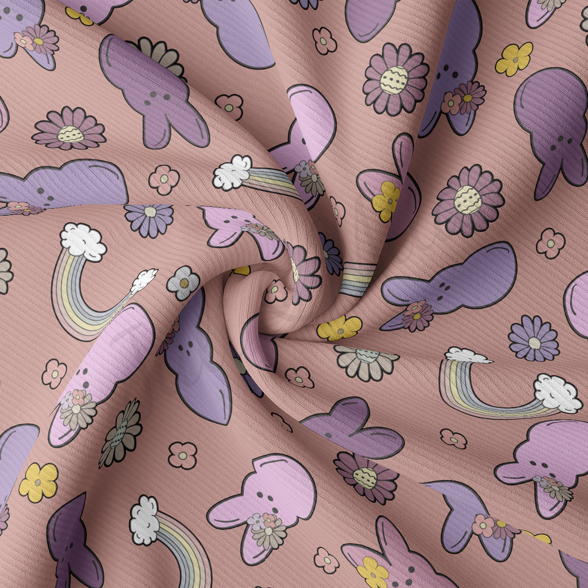 Rib Knit Fabric RBK2462 Easter