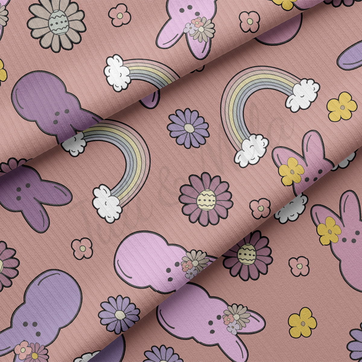 Rib Knit Fabric RBK2462 Easter