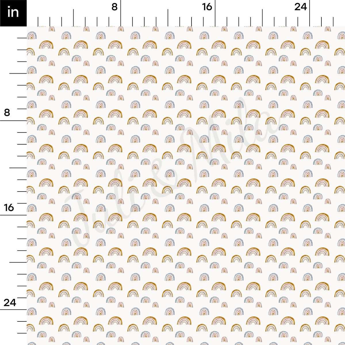 Rib Knit Fabric RBK2463 Rainbow