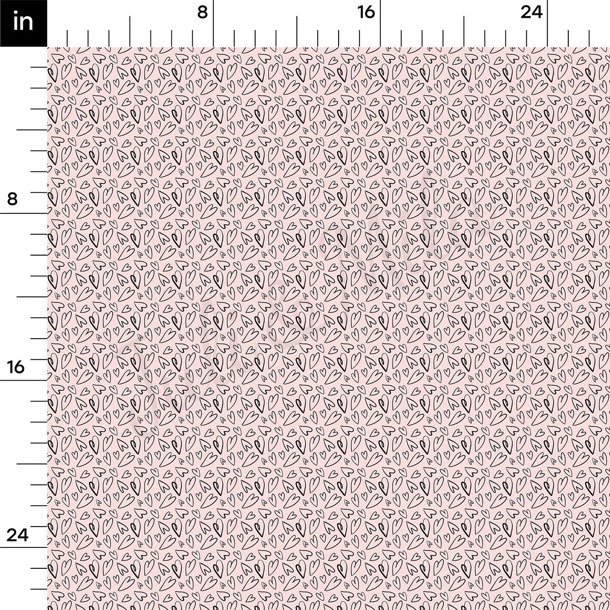 Rib Knit Fabric RBK2476 Valentine's Day