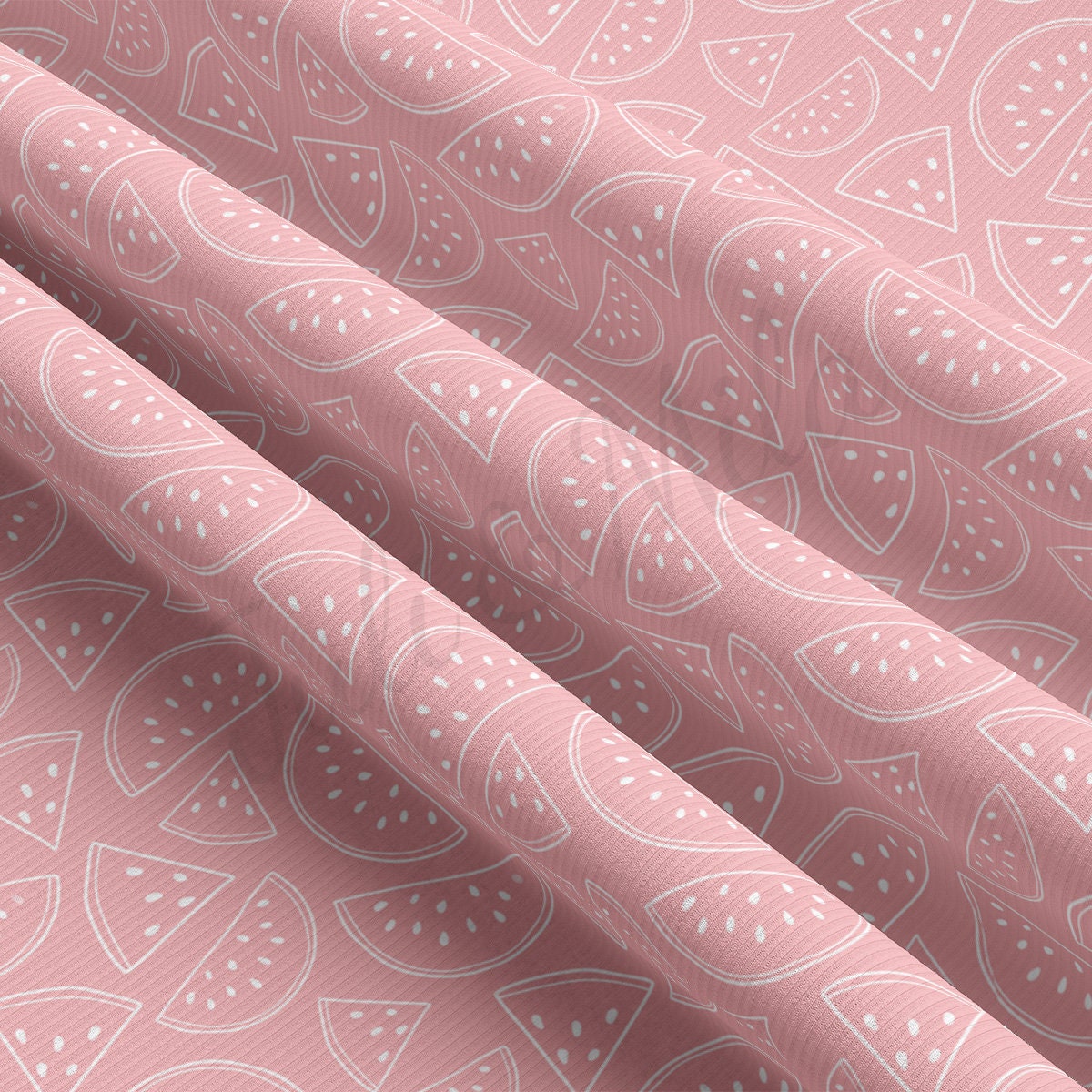 Rib Knit Fabric  RBK2483 Watermelon
