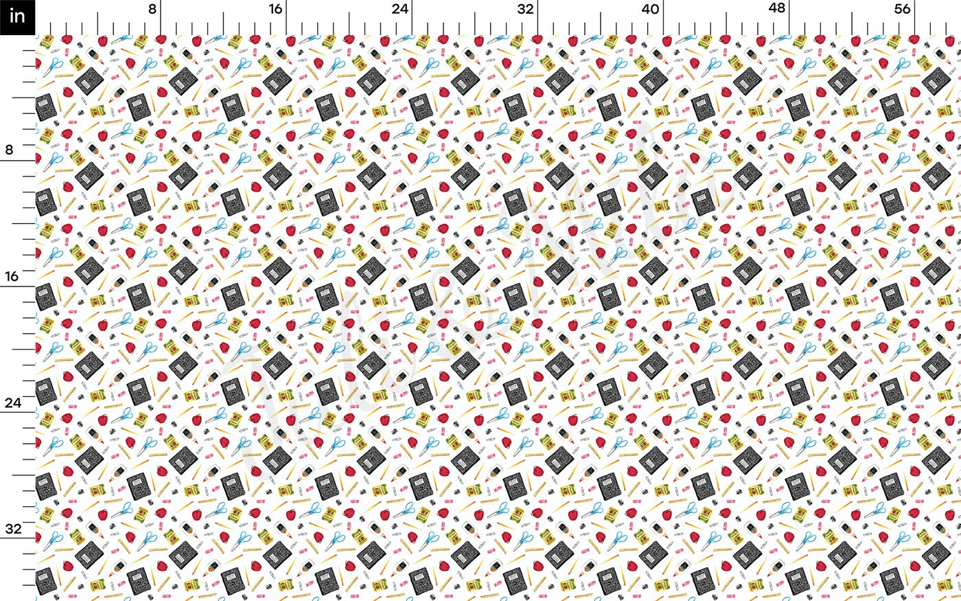 DBP Fabric Double Brushed Polyester DBP2367 Back to School