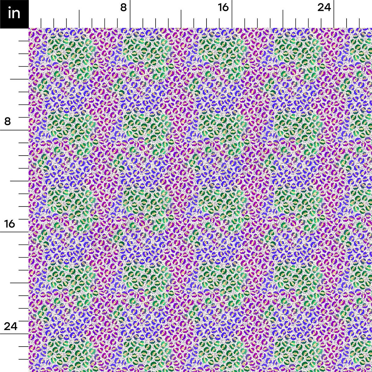 DBP Fabric Double Brushed Polyester DBP2377 Mardi Gras
