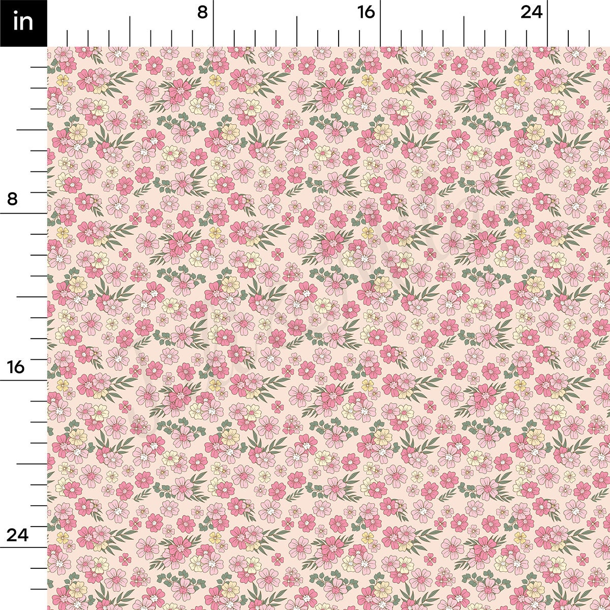 DBP Fabric Double Brushed Polyester DBP2387 Floral