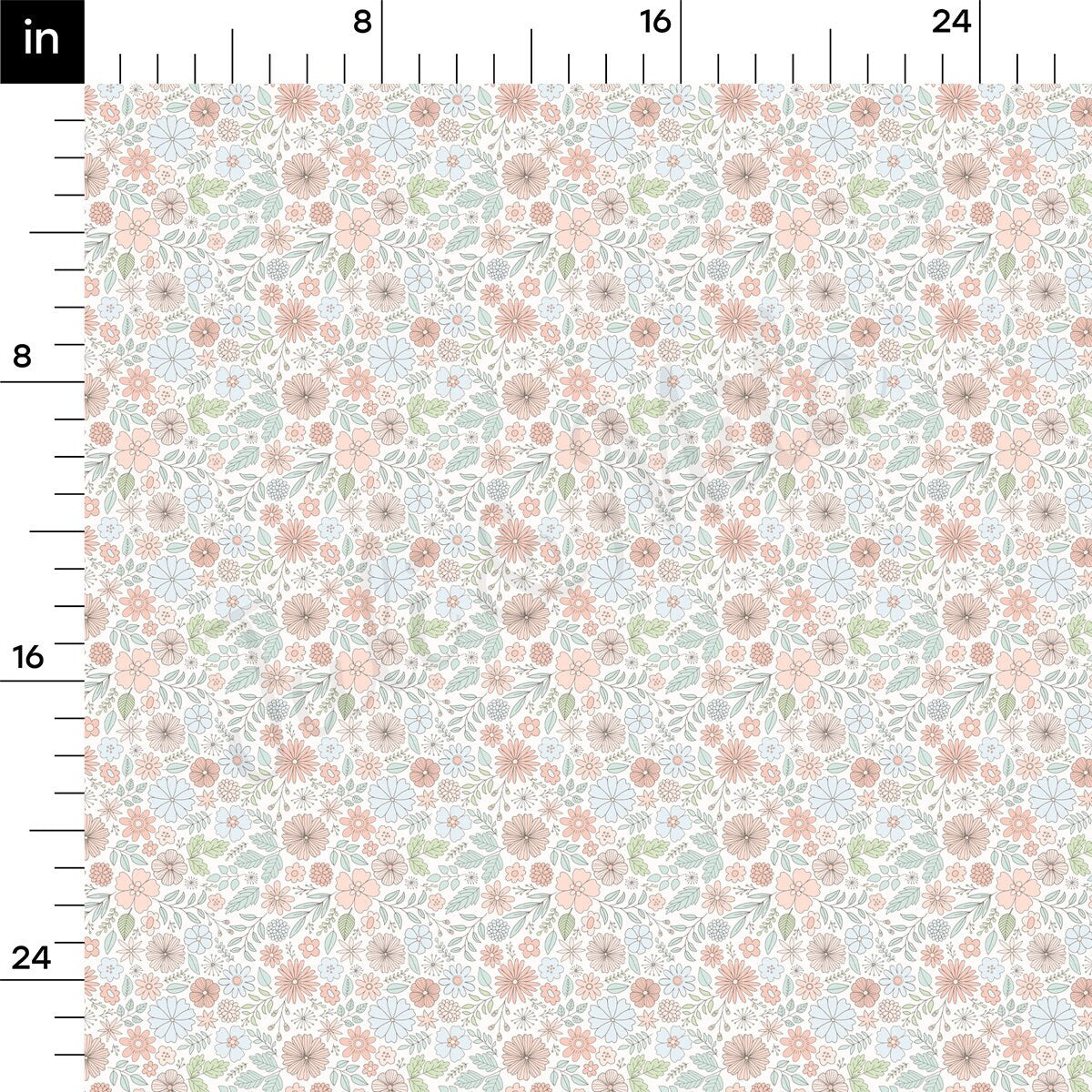 DBP Fabric Double Brushed Polyester Fabric DBP2413 Floral