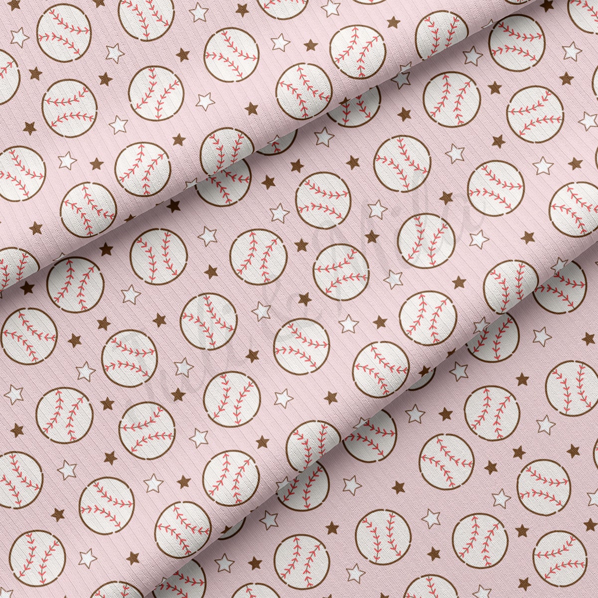 Rib Knit Fabric RBK2368 Baseball