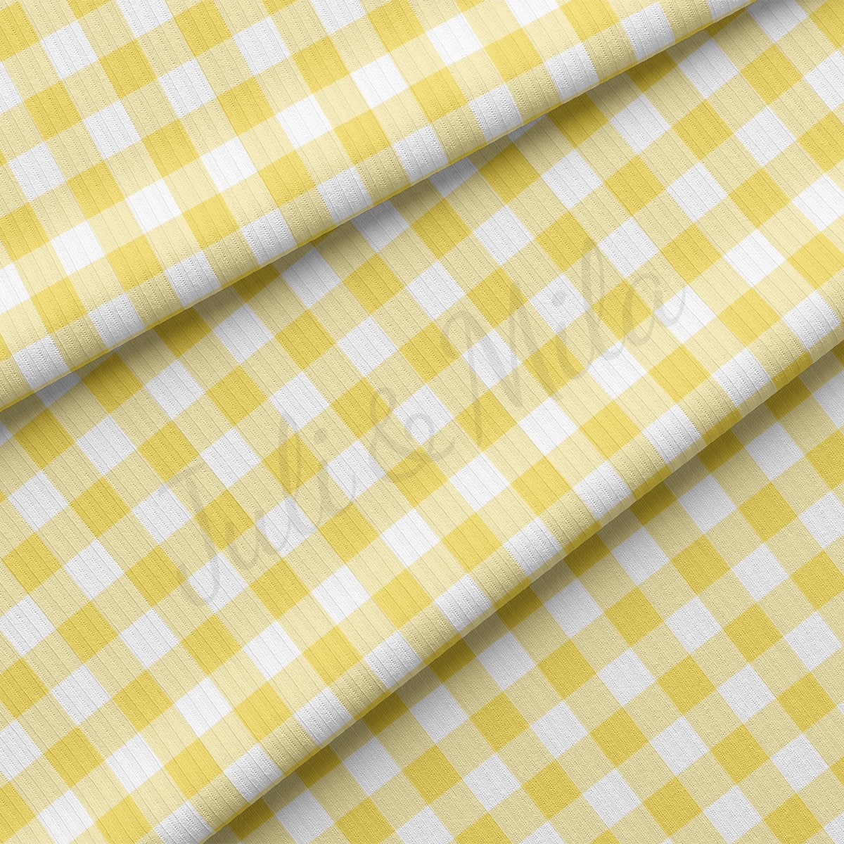 Rib Knit Fabric RBK2391 Gingham