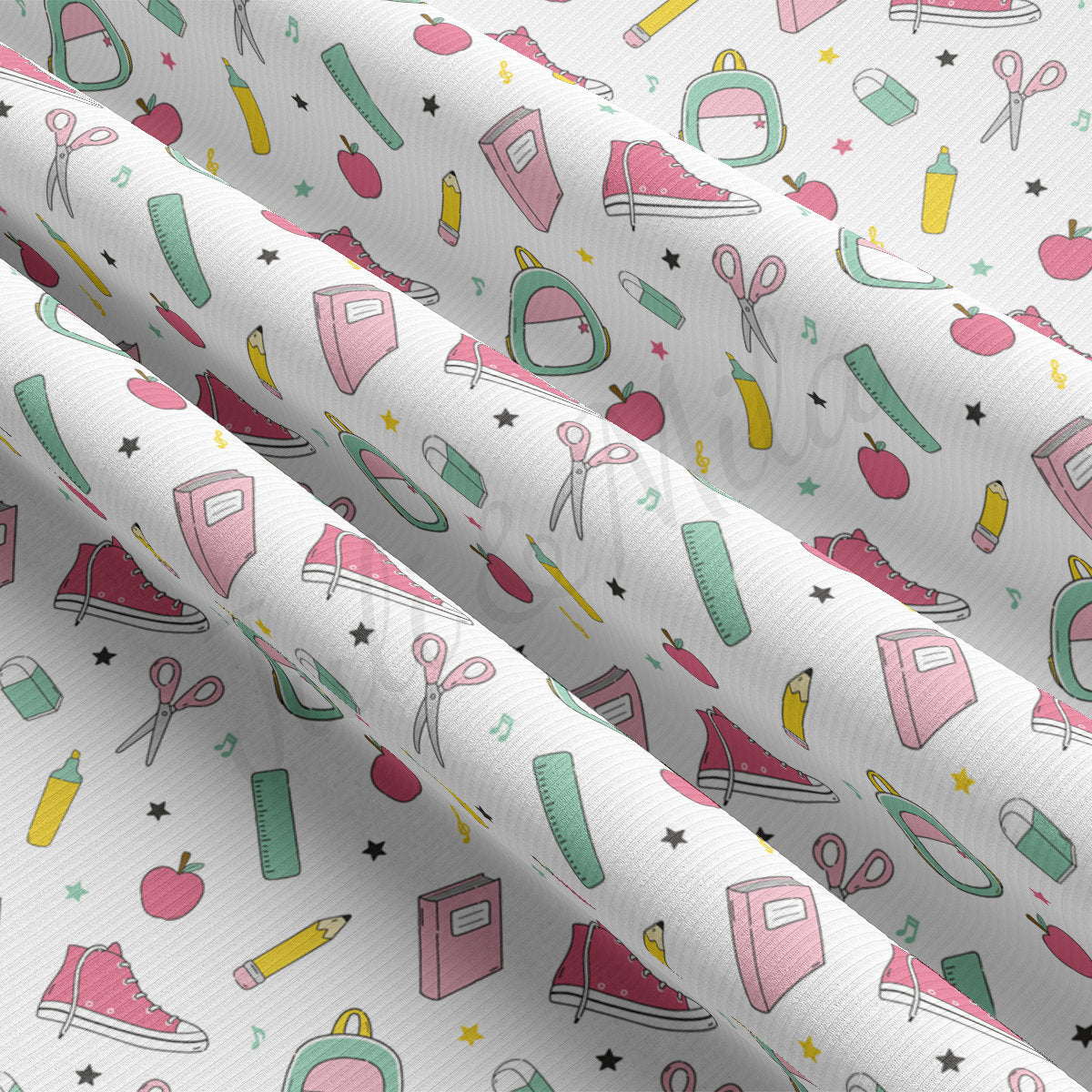 Rib Knit Fabric RBK2412 Back to School