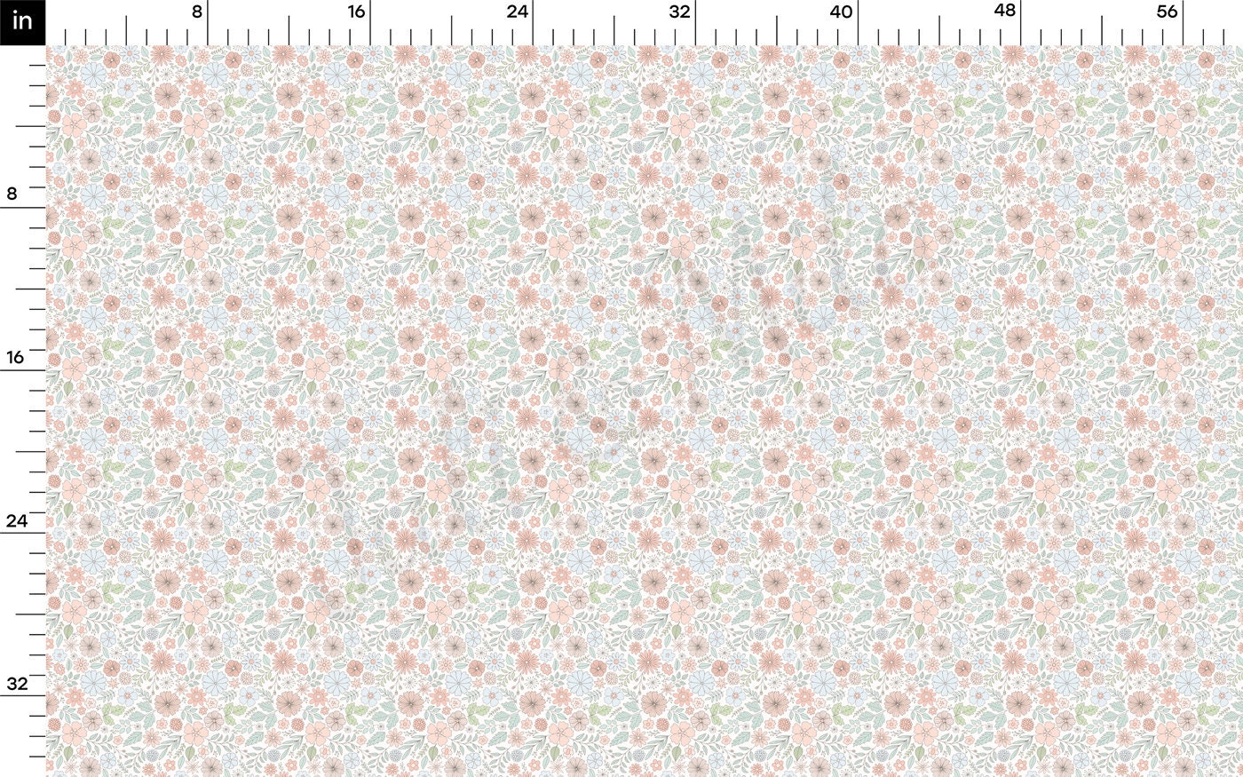 Rib Knit Fabric RBK2413 Floral