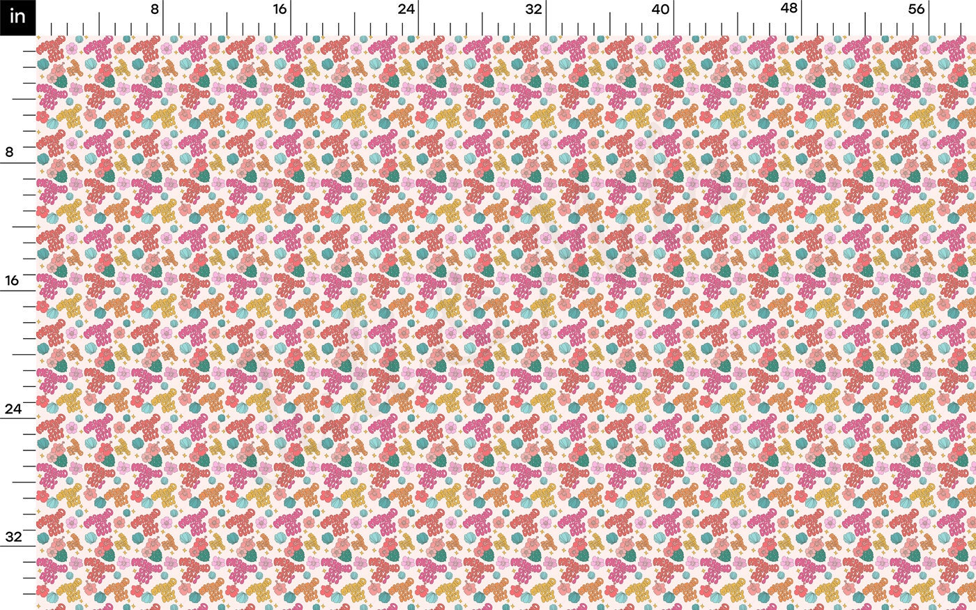 100% Cotton Fabric CTN2521 Mermaid off Duty