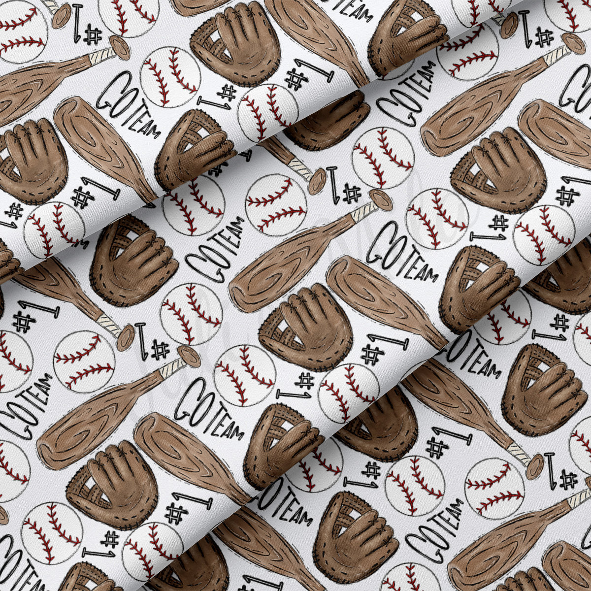 DBP Fabric Double Brushed Polyester DBP2511 Baseball