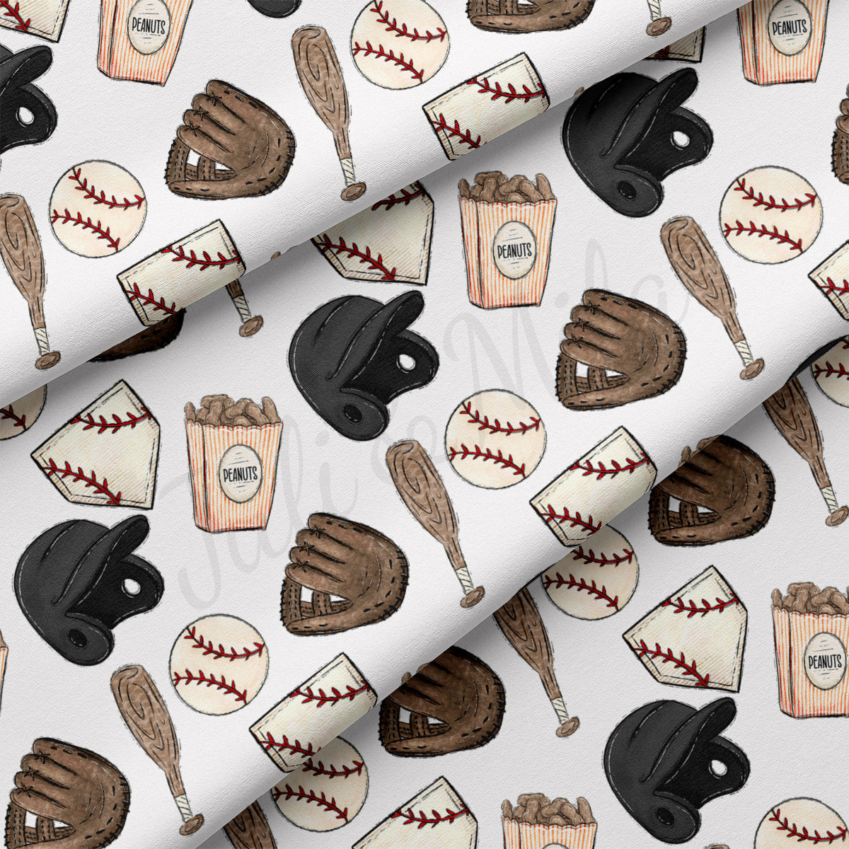 DBP Fabric Double Brushed Polyester DBP2513 Baseball
