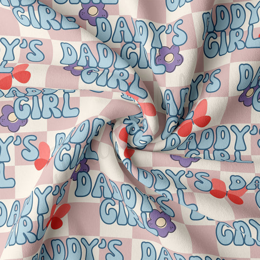 DBP Fabric Double Brushed Polyester DBP2517 Daddy's Girl