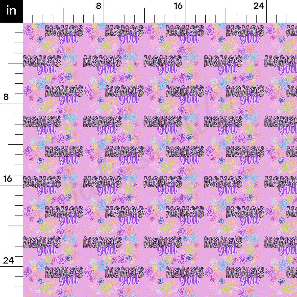 Rib Knit Fabric RBK2497 Mama's Girl