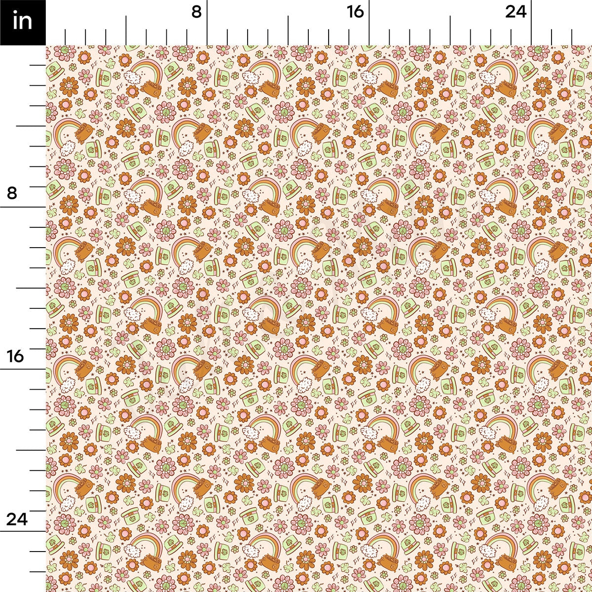 Rib Knit Fabric RBK2508 St. Patrick's Day