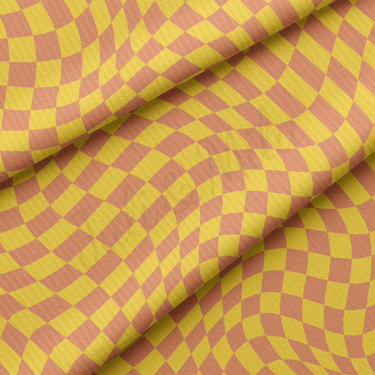Rib Knit Fabric RBK2529 Check