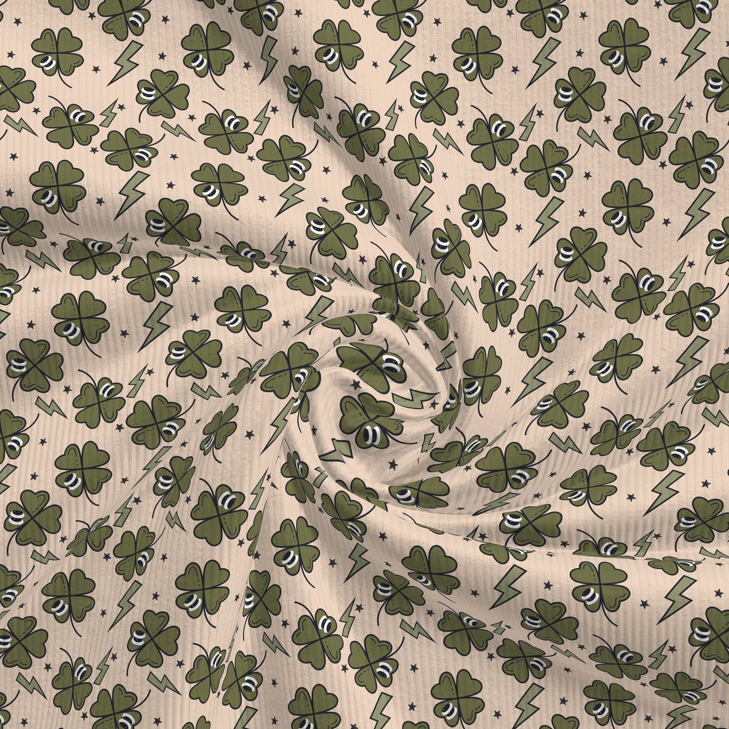 Rib Knit Fabric RBK2580 St. Patrick's Day