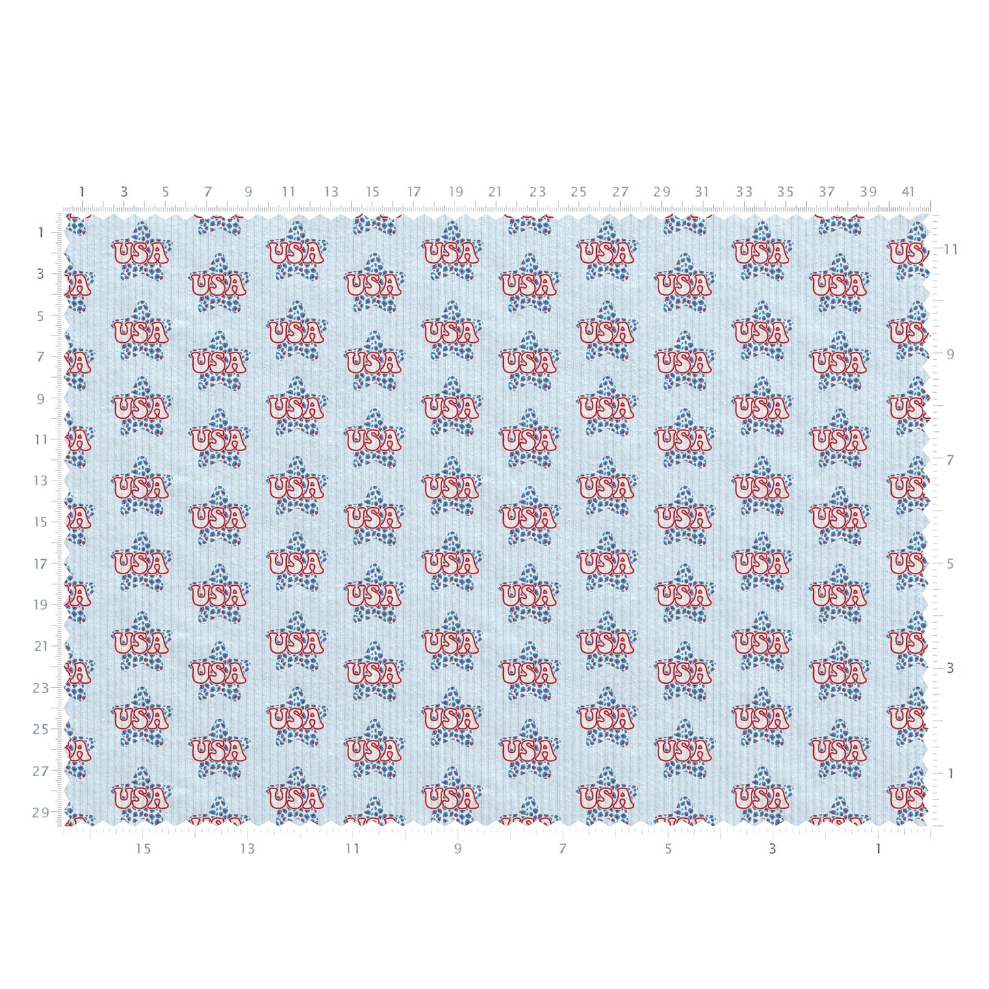 Rib Knit Fabric RBK2581 Patriotic 4th of July