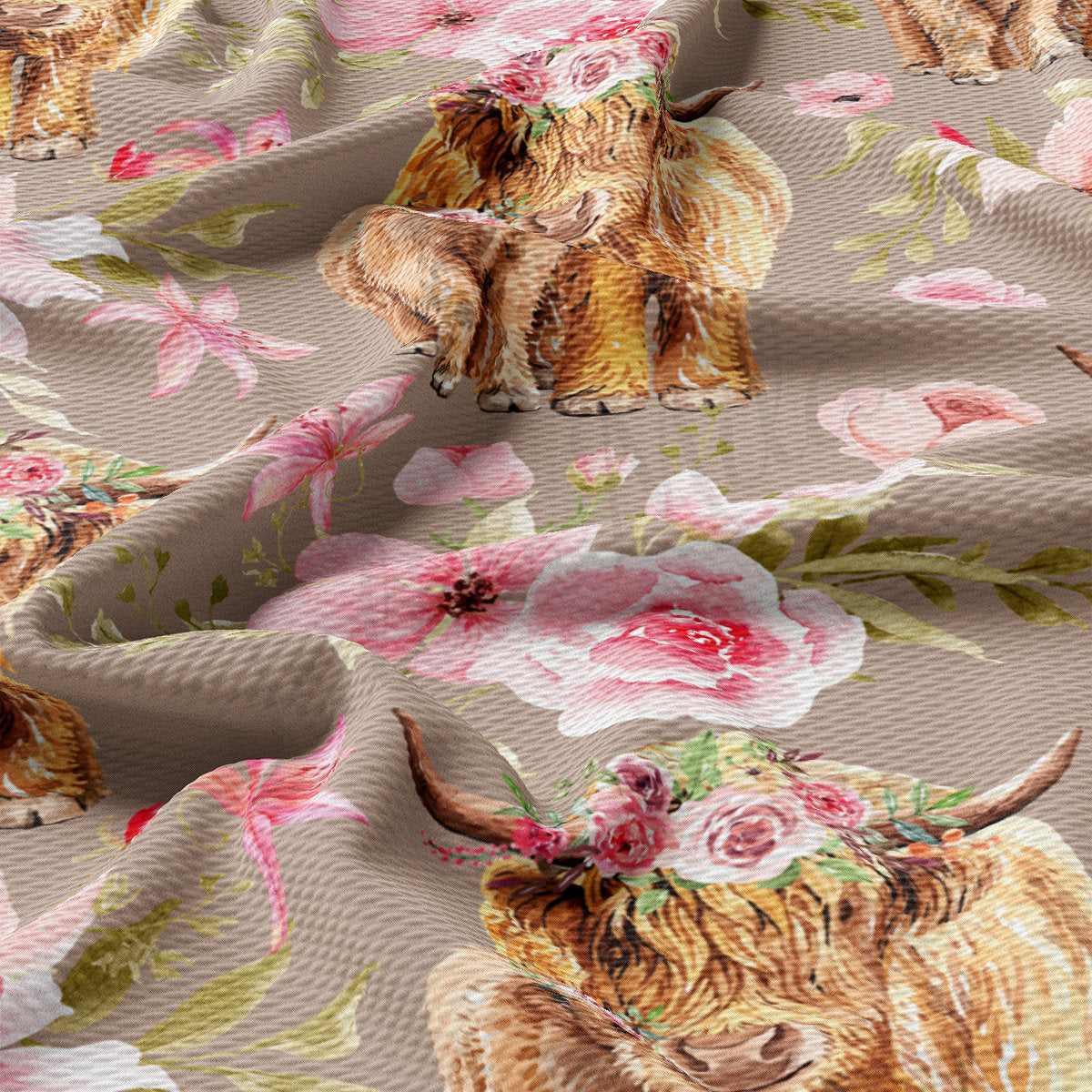 Bullet Fabric AA2569 Highland Cow