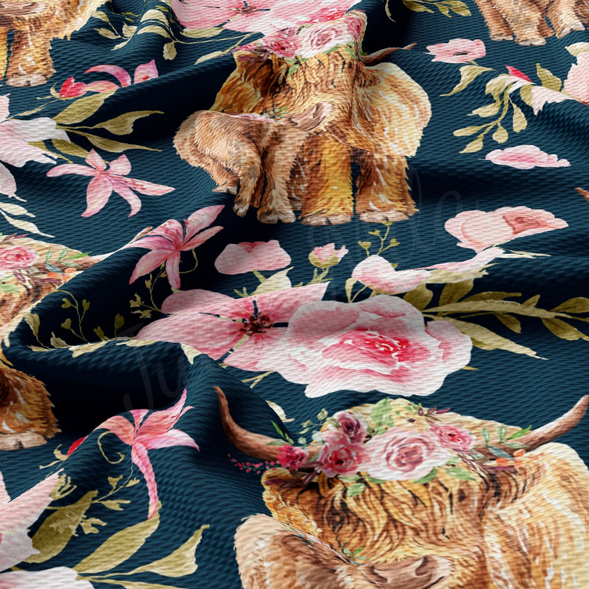 Bullet Fabric AA2570 Highland Cow