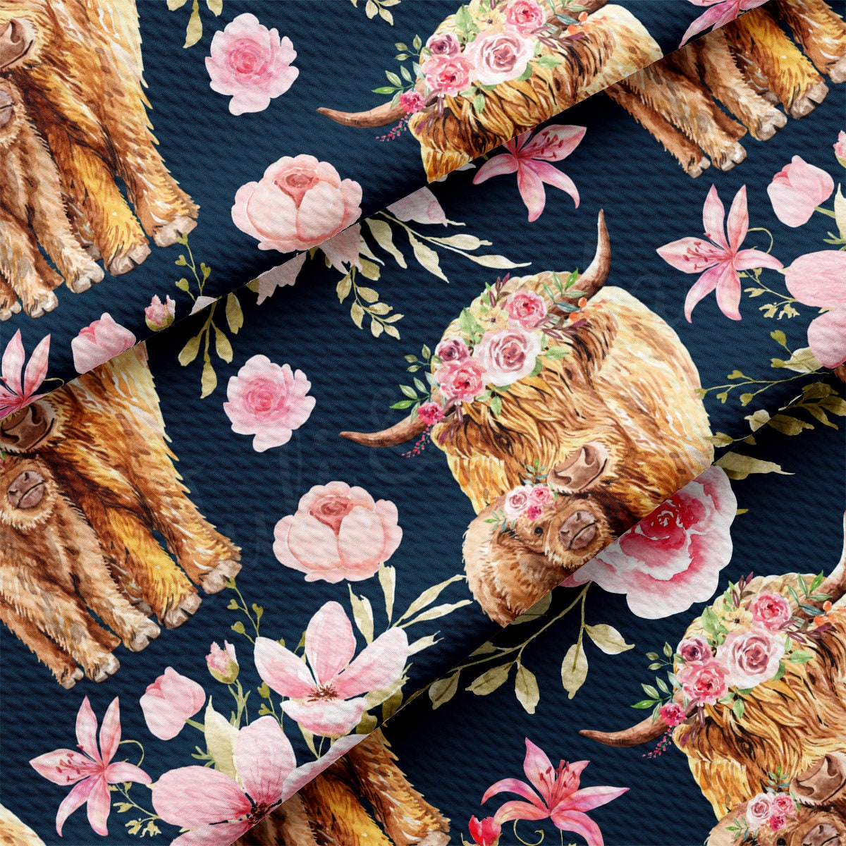 Bullet Fabric AA2570 Highland Cow