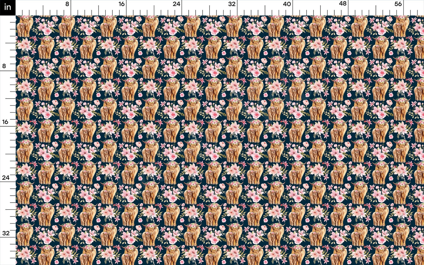 Bullet Fabric AA2570 Highland Cow