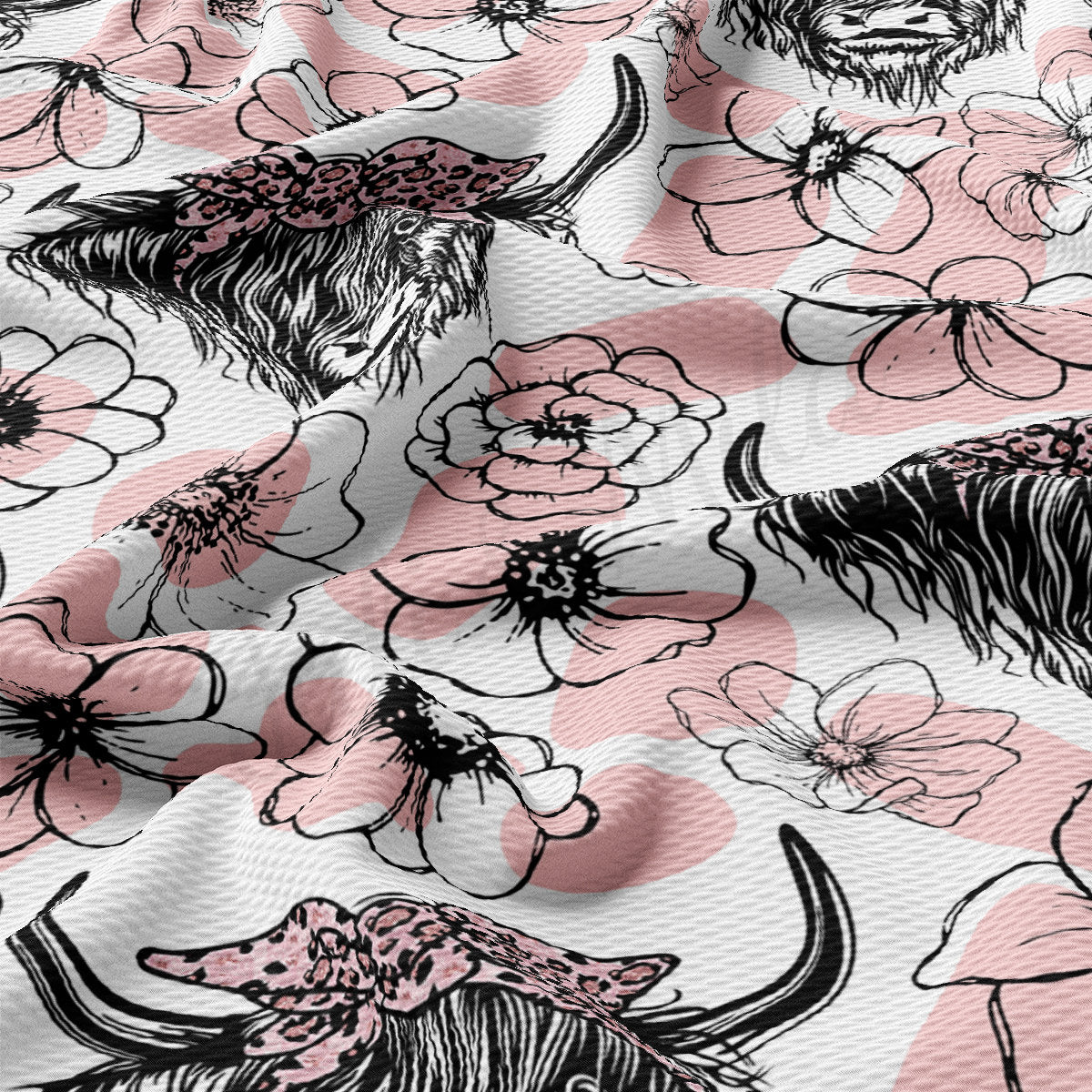 Bullet Fabric AA2571 Highland Cow