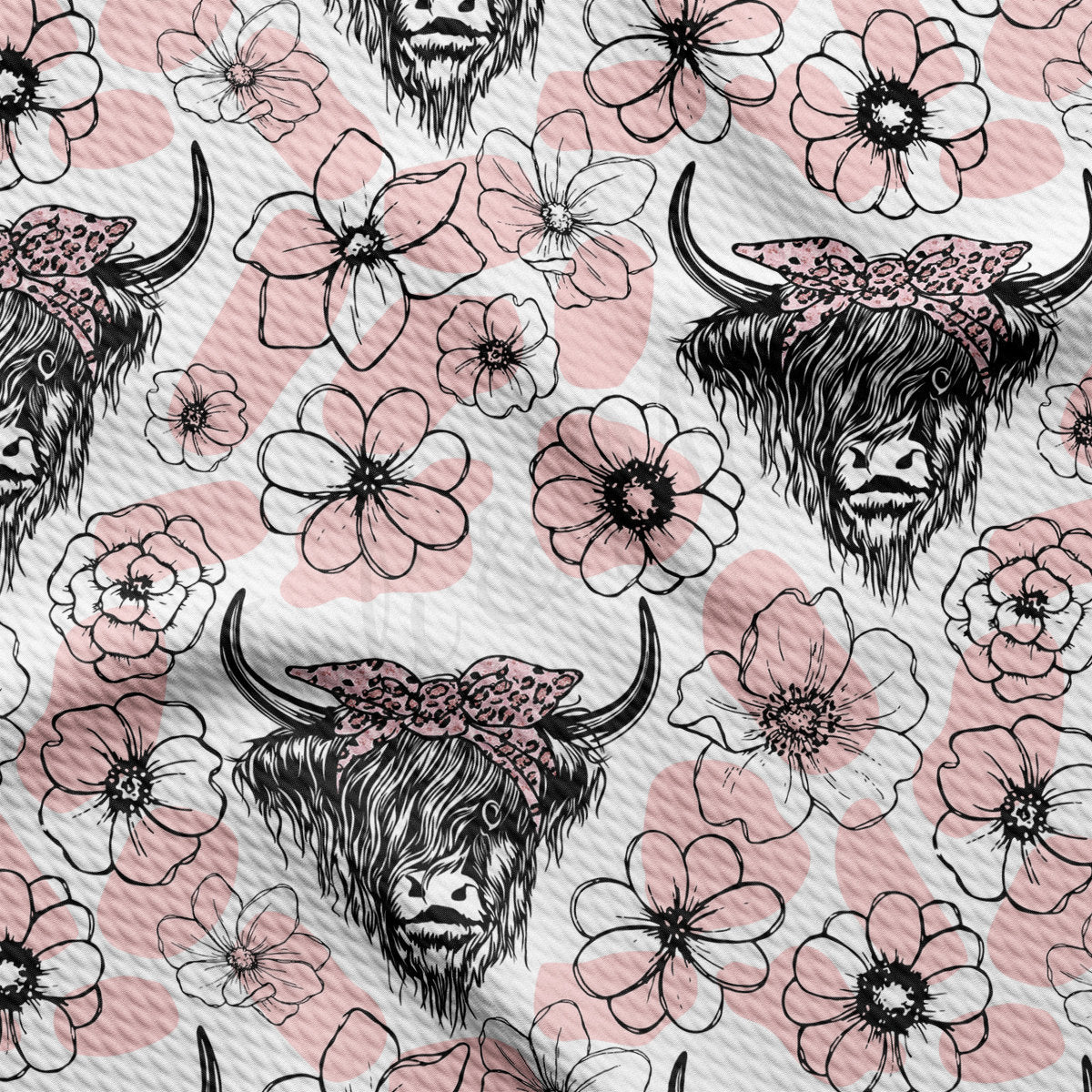 Bullet Fabric AA2571 Highland Cow