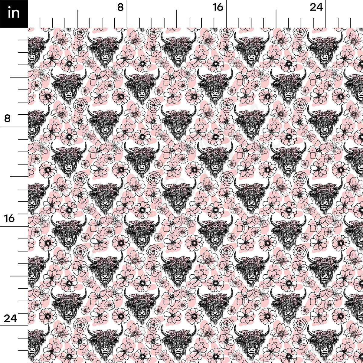 Bullet Fabric AA2571 Highland Cow
