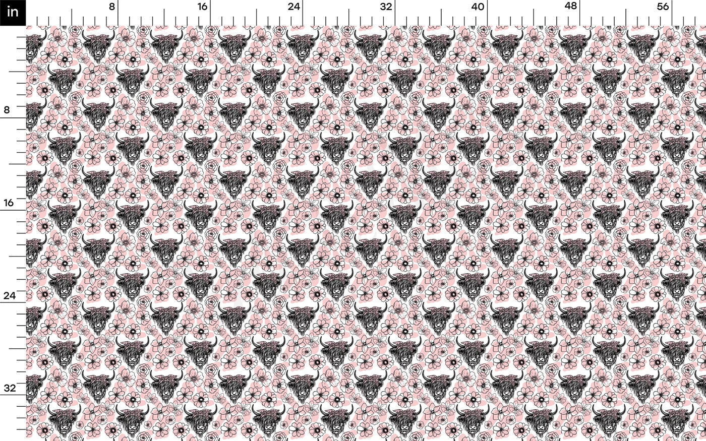 Bullet Fabric AA2571 Highland Cow