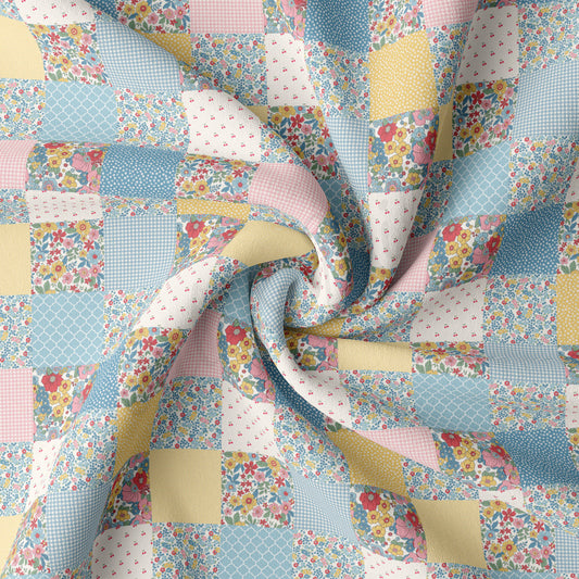DBP Fabric Double Brushed Polyester DBP2566 Patchwork