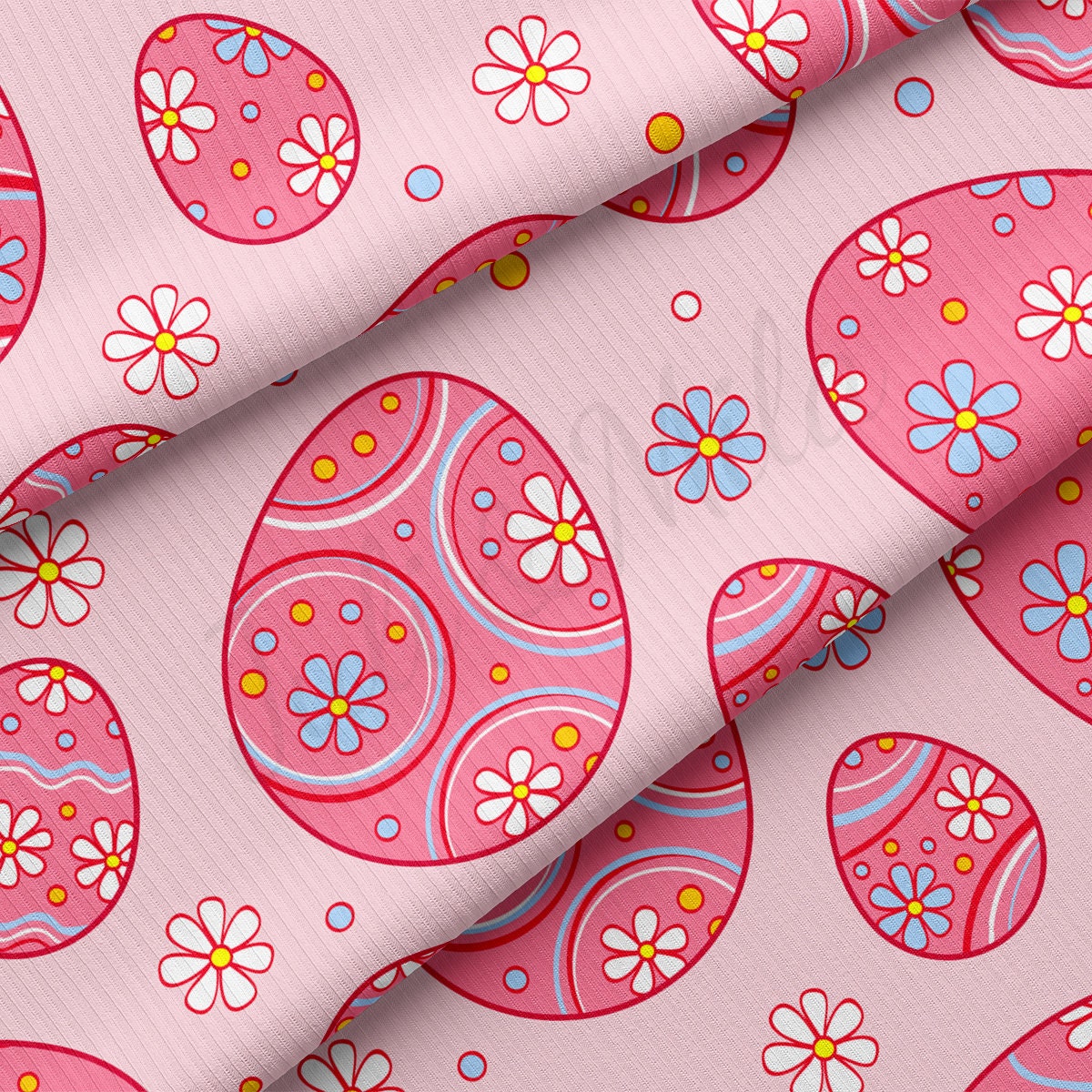 Rib Knit Fabric RBK2549 Easter