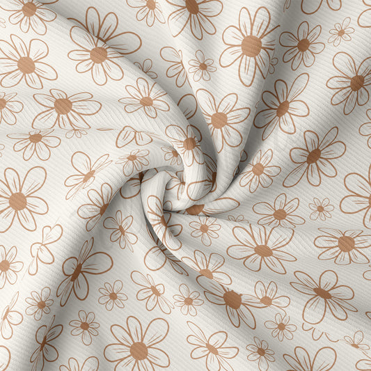 Rib Knit Fabric RBK2561 Floral