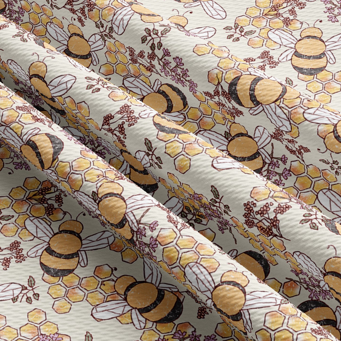 Summer Bees Liverpool Bullet Fabric AA2665