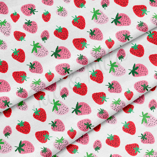 100% Cotton Fabric CTN2468 Strawberries